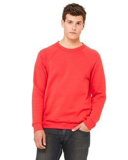 Bella+Canvas Triblend Unisex Crewneck Sweatshirt 3901 | Red - Front