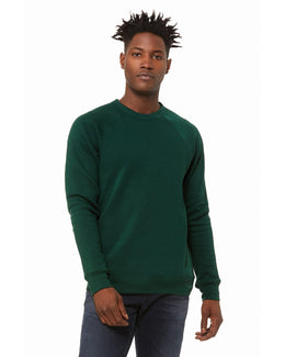 Bella+Canvas Triblend Unisex Crewneck Sweatshirt 3901 | Forest - Front