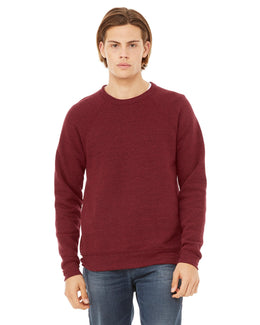 Bella+Canvas Triblend Unisex Crewneck Sweatshirt 3901 | Cardinal Triblnd - Front