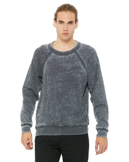 Bella+Canvas Triblend Unisex Crewneck Sweatshirt 3901 | Grey Acid Fleece - Front