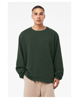 Bella+Canvas Unisex Classic Crewneck Sweatshirt 3911 | Heather Forest - Front