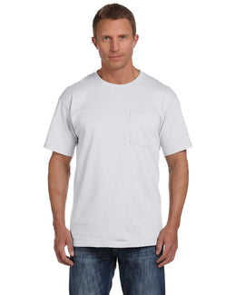Fruit of the Loom Cotton Pocket T-Shirt 3931P | Ash - Front