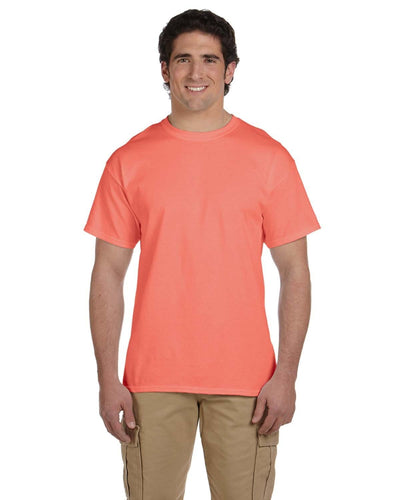 Fruit of the Loom 100% Cotton T-Shirt 3931 | Retro Hth Coral - Front
