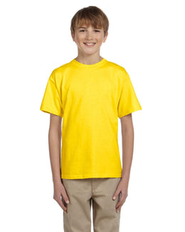 Fruit of the Loom Youth T-Shirt 3931B | Yellow - Front