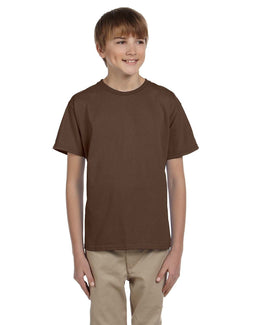Fruit of the Loom Youth T-Shirt 3931B | Chocolate - Front
