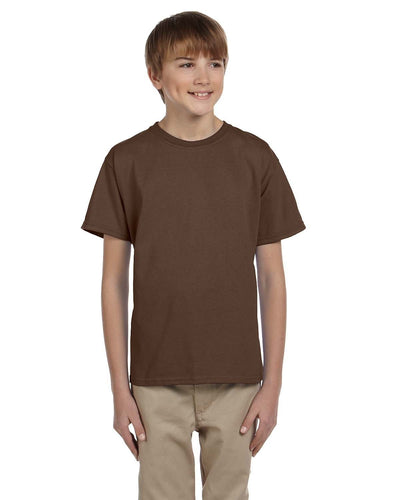 Fruit of the Loom Youth T-Shirt 3931B | Chocolate - Front