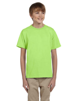 Fruit of the Loom Youth T-Shirt 3931B | Neon Green - Front
