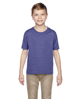 Fruit of the Loom Youth T-Shirt 3931B | Retro Hth Purp - Front