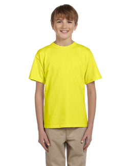 Fruit of the Loom Youth T-Shirt 3931B | Neon Yellow - Front