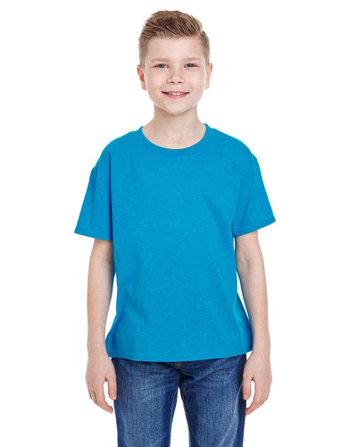 Fruit of the Loom Youth T-Shirt 3931B | Turquoise Hthr - Front