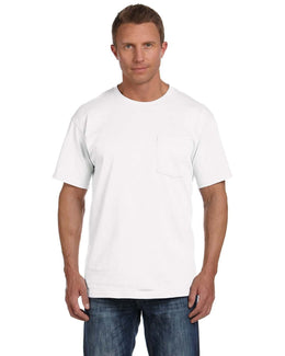 Fruit of the Loom Cotton Pocket T-Shirt 3931P | White - Front