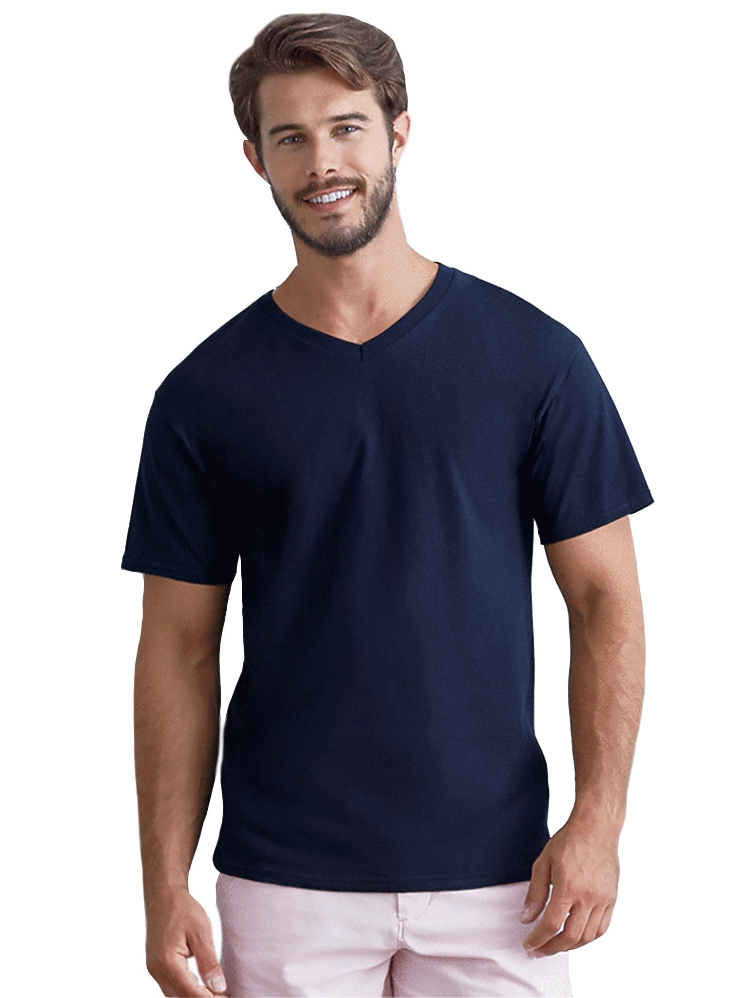 of the Loom 5 oz. 100% Cotton HD V-Neck T-Shirt – CheapesTees