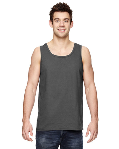 Fruit of the Loom 100% Heavy Cotton HD Tank 39TKR | Charcoal Grey - Front