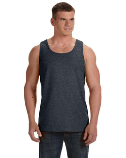 Fruit of the Loom 100% Heavy Cotton HD Tank 39TKR | Black Heather - Front