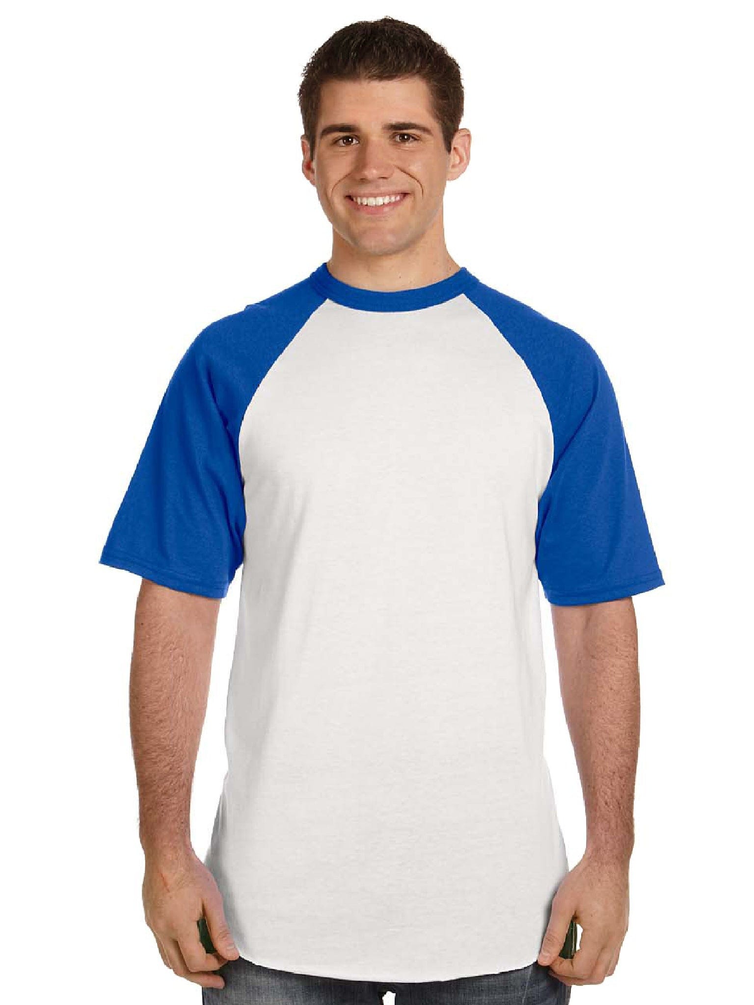 Augusta 50/50 Short Sleeve Raglan T-Shirt – CheapesTees
