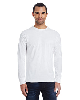 Hanes Mens X-Temp Long Sleeve T-Shirt 42L0 | White - Front