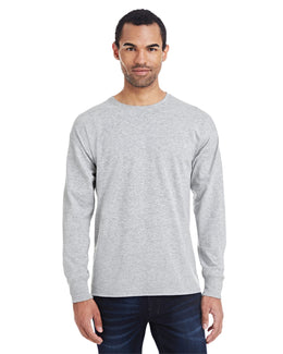 Hanes Mens X-Temp Long Sleeve T-Shirt 42L0 | Light Steel - Front
