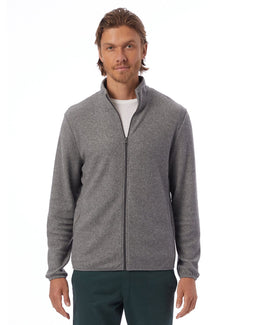 Alternative Adult Full Zip Fleece Jacket 43262RT | Eco Grey - Front