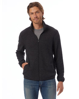 Alternative Adult Full Zip Fleece Jacket 43262RT | Eco Black - Front