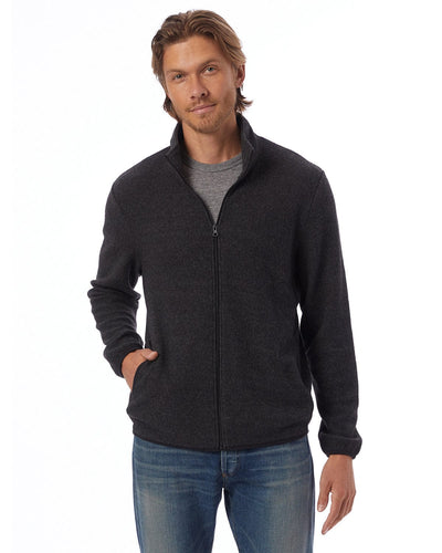 Alternative Adult Full Zip Fleece Jacket 43262RT | Eco Black - Front