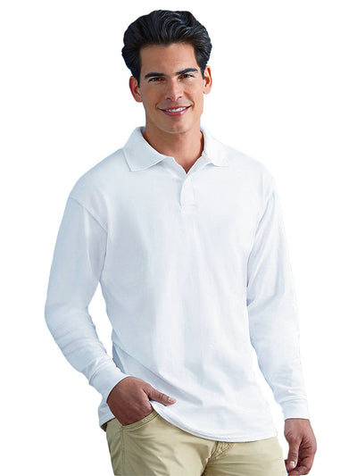 Jerzees 50/50 Long Sleeve Jersey Knit Polo Shirt
