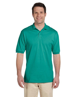 Jerzees 50/50 Jersey Knit Polo Shirt 437 | Jade - Front