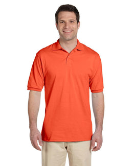Jerzees 50/50 Jersey Knit Polo Shirt 437 | Burnt Orange - Front