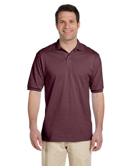 Jerzees 50/50 Jersey Knit Polo Shirt 437 | Maroon - Front