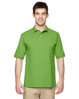 Jerzees 50/50 Jersey Knit Polo Shirt 437 | Kiwi - Front