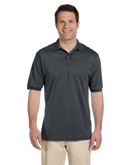 Jerzees 50/50 Jersey Knit Polo Shirt 437 | Charcoal Grey - Front