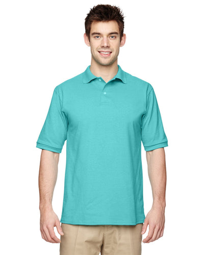 Jerzees 50/50 Jersey Knit Polo Shirt 437 | Scuba Blue - Front