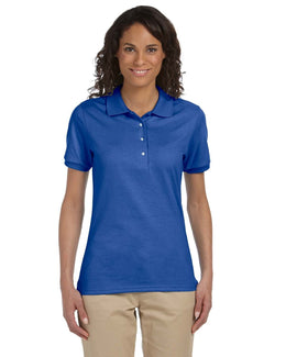 Jerzees Ladies 50/50 Jersey Knit Polo Shirt 437W | Royal - Front