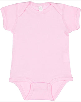 Rabbit Skins Lap Shoulder Creeper 4400 | Pink - Front