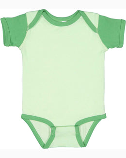 Rabbit Skins Lap Shoulder Creeper 4400 | Mint/ Grass - Front