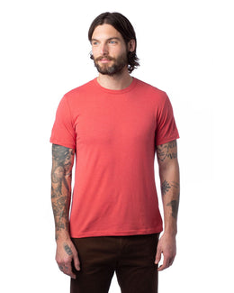 Alternative Mens Modal Tri-Blend T-Shirt 4400HM | Faded Red - Front