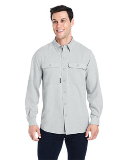 Dri Duck Men's Crossroad Woven Shirt 4441 | Grey - Front