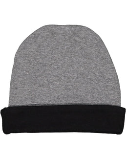 Rabbit Skins Infant Cap 4451 | Granite Hth/ Blk - Front
