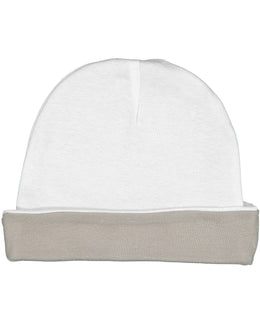 Rabbit Skins Infant Cap 4451 | White/ Titanium - Front