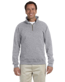 Jerzees SuperSweats 1/4 Zip Pullover Sweatshirt 4528 | Oxford - Front