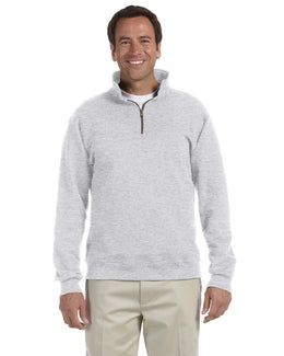Jerzees SuperSweats 1/4 Zip Pullover Sweatshirt 4528 | Ash - Front