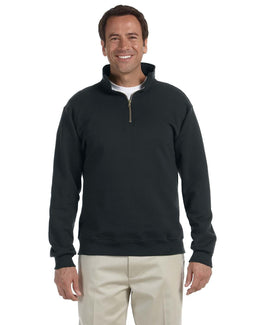 Jerzees SuperSweats 1/4 Zip Pullover Sweatshirt 4528 | Black - Front
