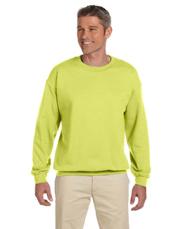 Jerzees SuperSweats 50/50 Crewneck Sweatshirt 4662 | Safety Green - Front