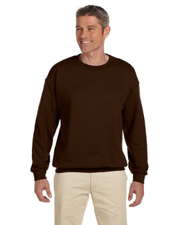 Jerzees SuperSweats 50/50 Crewneck Sweatshirt 4662 | Chocolate - Front