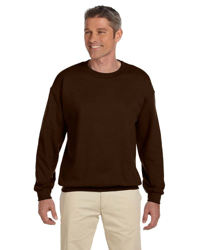 Jerzees SuperSweats 50/50 Crewneck Sweatshirt 4662 | Chocolate - Front