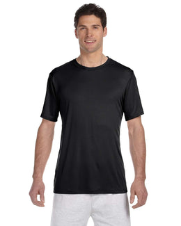 Hanes Cool Dri T-Shirt 4820 | Black - Front