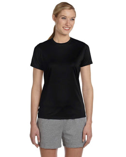 Hanes Ladies Cool Dri T-Shirt 4830 | Black - Front