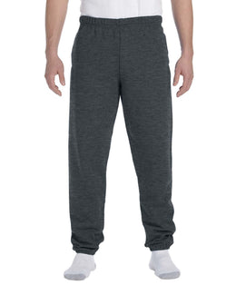 Jerzees Super Sweats 50/50 Fleece Sweatpant 4850P | Black Heather - Front