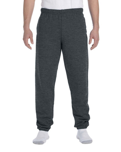 Jerzees Super Sweats 50/50 Fleece Sweatpant 4850P | Black Heather - Front