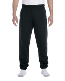 Jerzees Super Sweats 50/50 Fleece Sweatpant 4850P | Black - Front