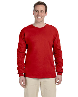 Fruit of the Loom Lightweight Long Sleeve T-Shirt 4930 | True Red - Front